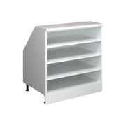 Armadio per tetto spiovente Rion Bianco/Bianco 80 x 83.8 cm con 4 scomparti, carcassa 60 cm profondità Vicco