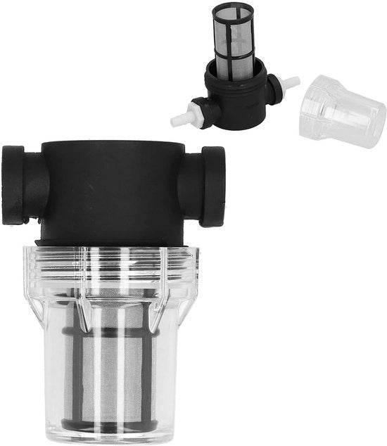 Filtro per birra 150 micron - Filtro inline - Filtrazione acqua/birra - Pulizia facile - Alimentazione gravità - Colonna di raccordo 0,47 in - Filtro per birraiola