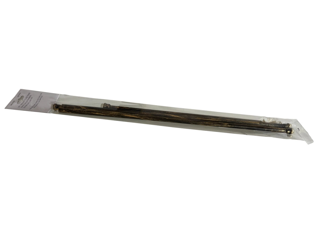 Bacchette Tende A Pressione Bastone Tenda Estensibile Astina Con Molla - 30-40 - Nero-Oro