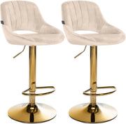 Set di 2 sgabelli da bar Milet velluto G 3