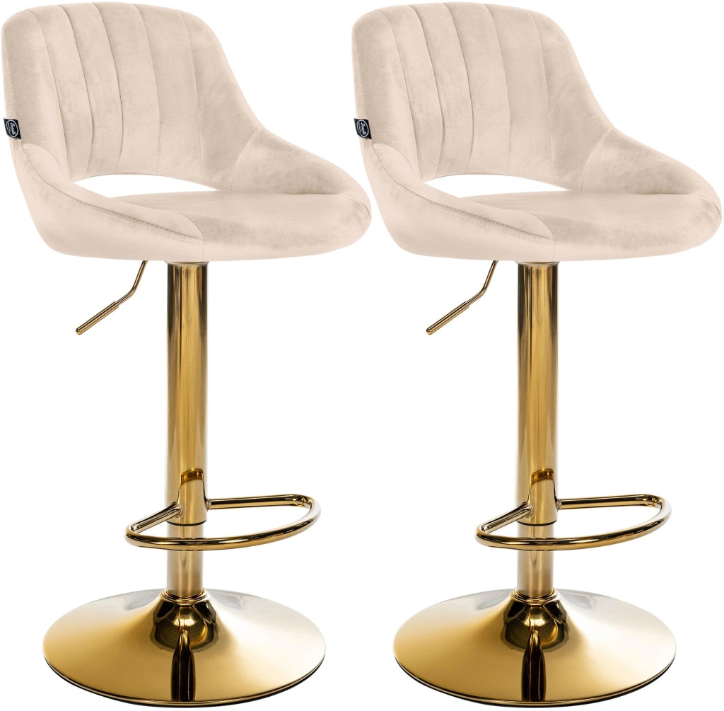 Set di 2 sgabelli da bar Milet velluto G 3