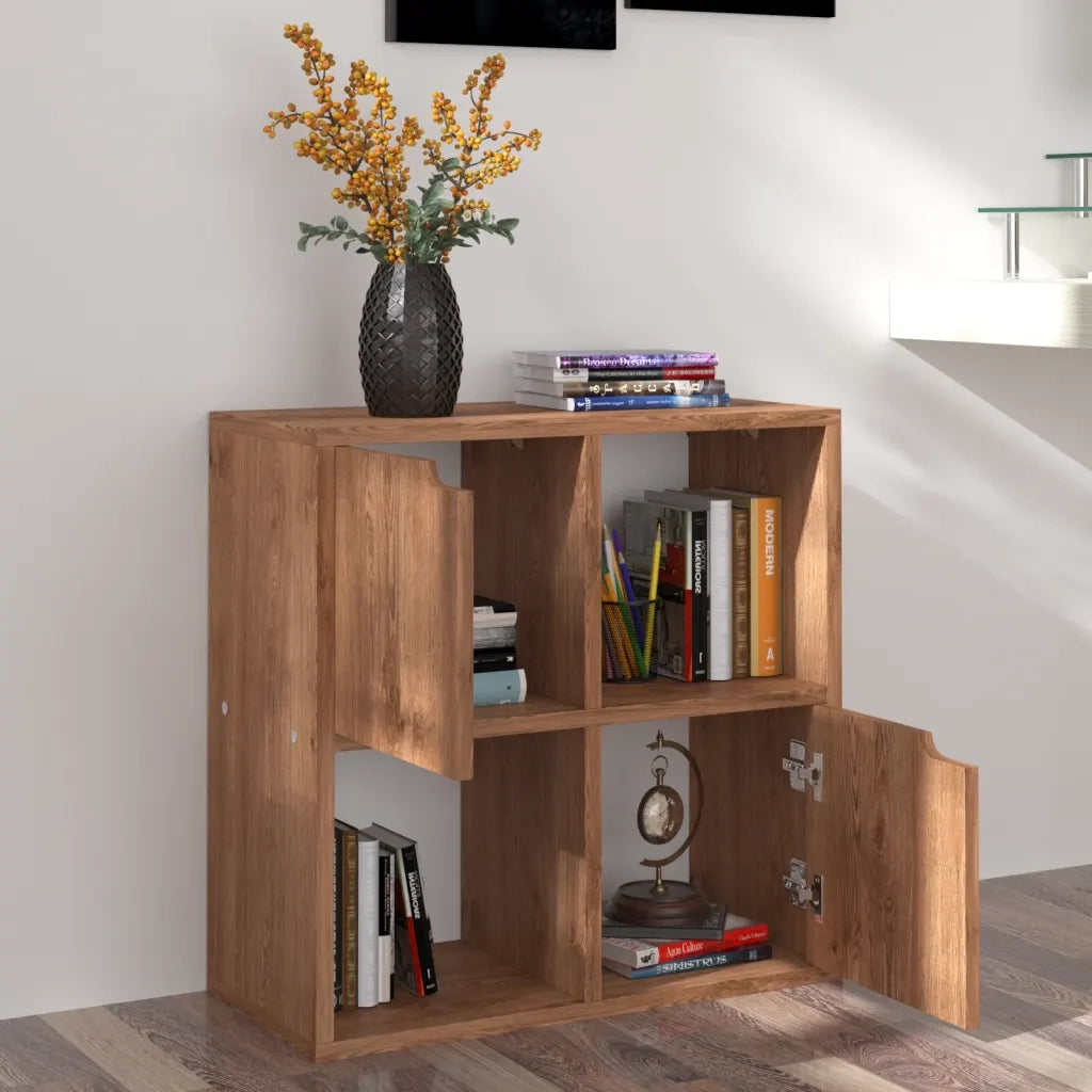 Libreria Rovere Marrone 60x27,5x59,5 cm in Legno Truciolato 338172