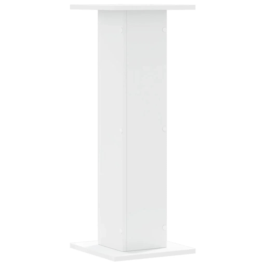 Portavasi mobili per fiori set da 2 30 x 30 x 80 cm legno ingegnerizzato bianco 02_0045281