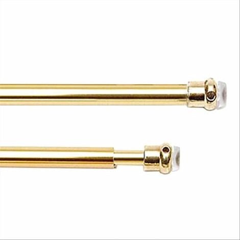 BACCHETTA PER TENDE ESTENSIBILE UNIVERSALE 63/110 cm - Oro - confezione 2 pezzi
