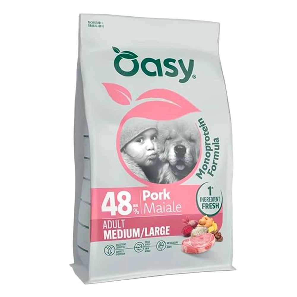 Oasy Adult Medium/Large Maiale 10kg