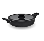 Tegame Antiaderente Vulcano con Coperchio in Vetro e Silicone 26 cm