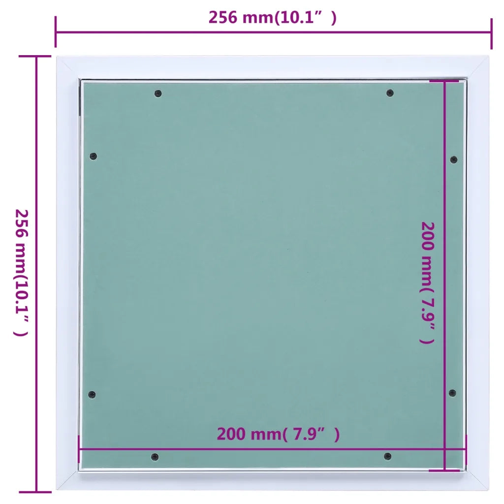 Pannello di Accesso Telaio in Alluminio e Cartongesso 200x200mm CFW7287318
