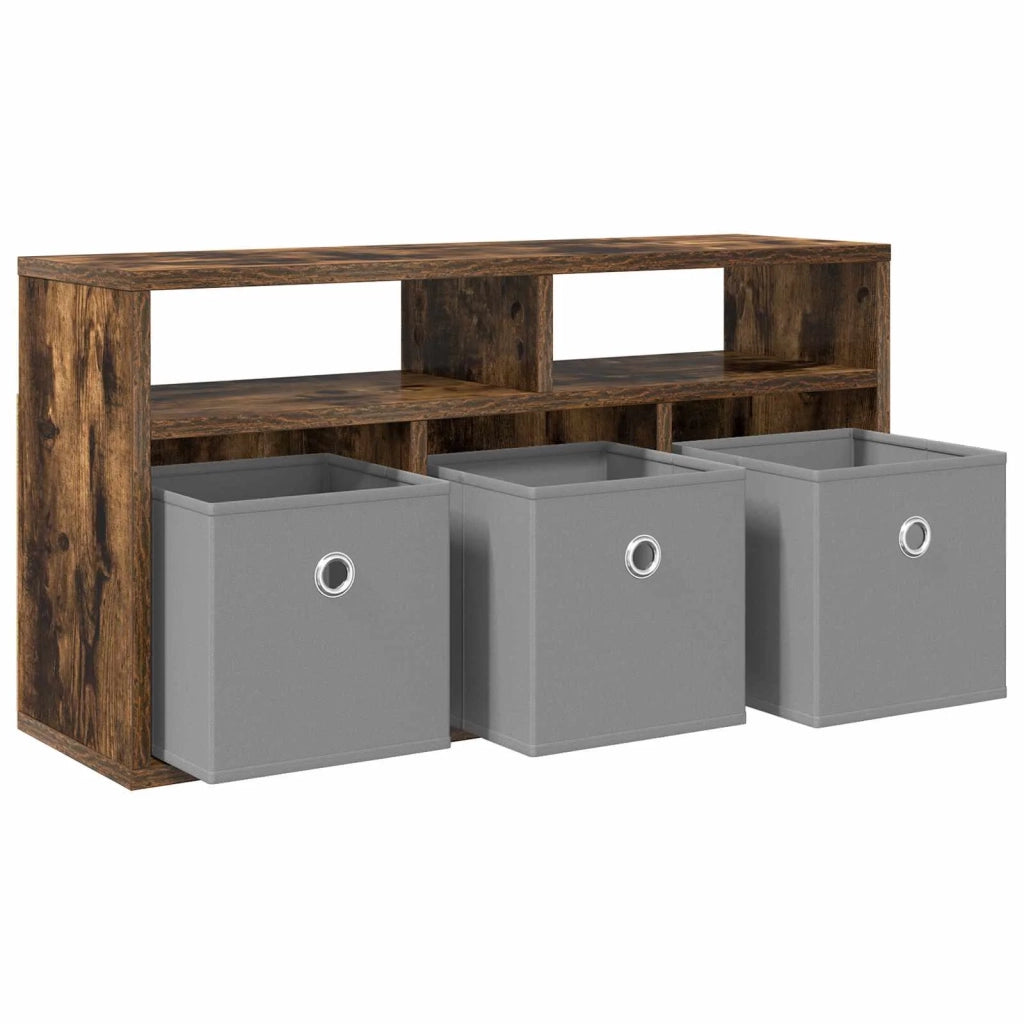 Lowboard con cassetto Rovere fum¨¦ 72 x 22,5 x 38 cm CFW2472849
