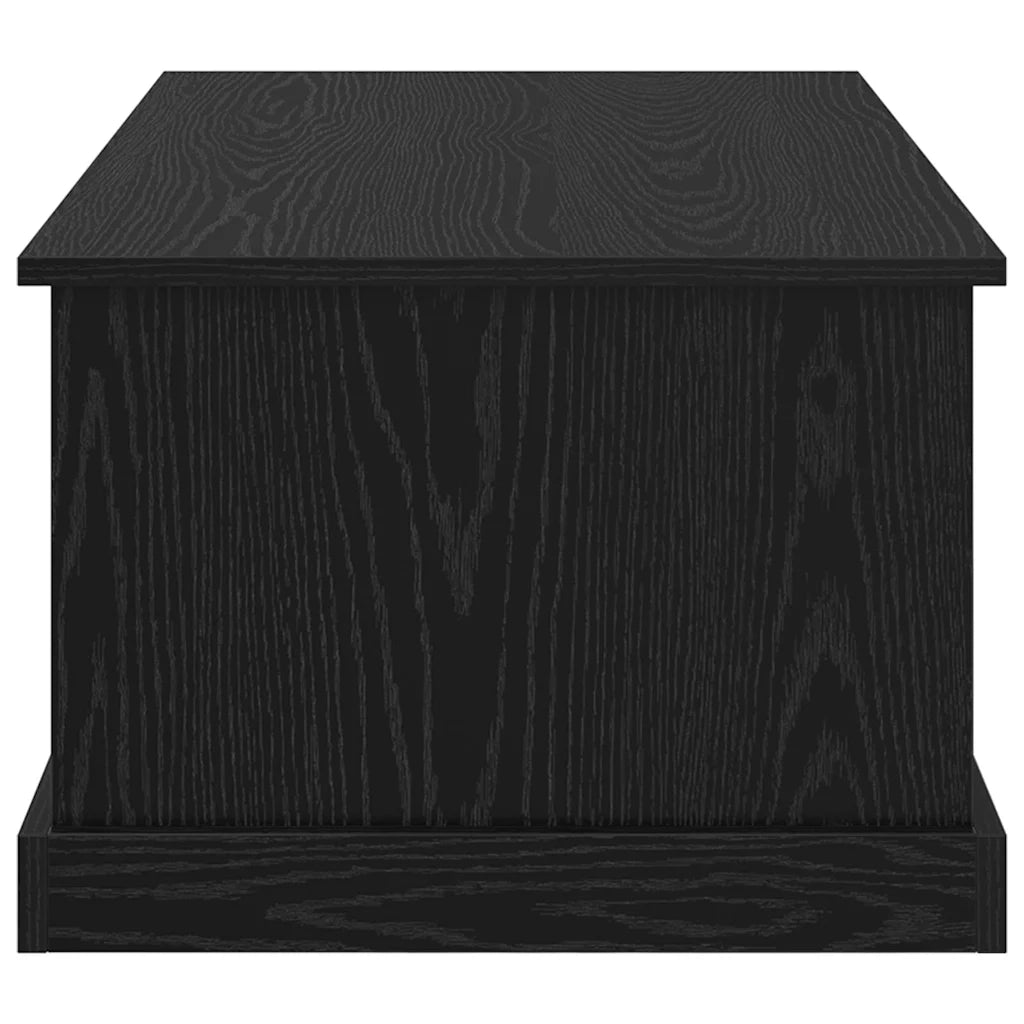 Tavolino da salotto con cassetto Rovere Nero 90 x 50 x 35 cm