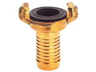 RACCORDO RAPIDO BAIONETTA CON PORTAGOMMA OTTONE- - mm.12  1/2 - 10 pezzi IL CAMPO
