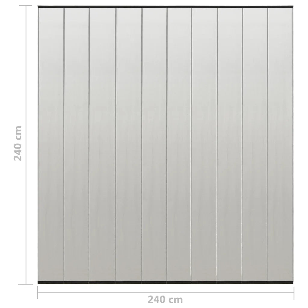 Zanzariera per Porta con 10 Sezioni a Rete Nera 240x240 cm cod mxl 61720