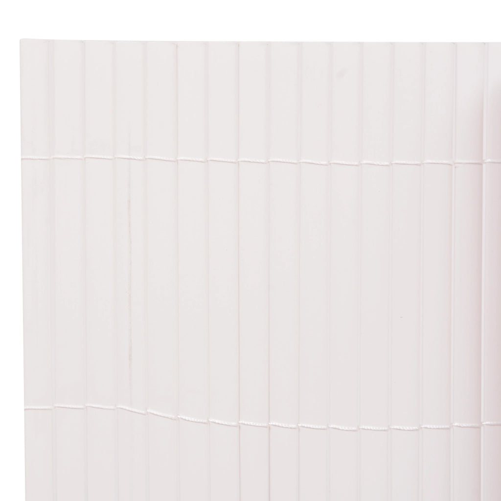 Recinzione da Giardino Doppio Lato PVC 150x500 cm Bianco
