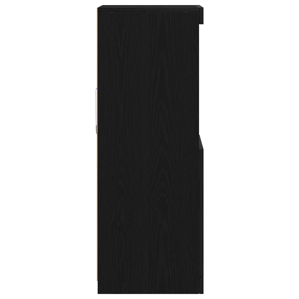 Madia LED Rovere Nero 41 x 37 x 100 cm Legno multistrato 863041
