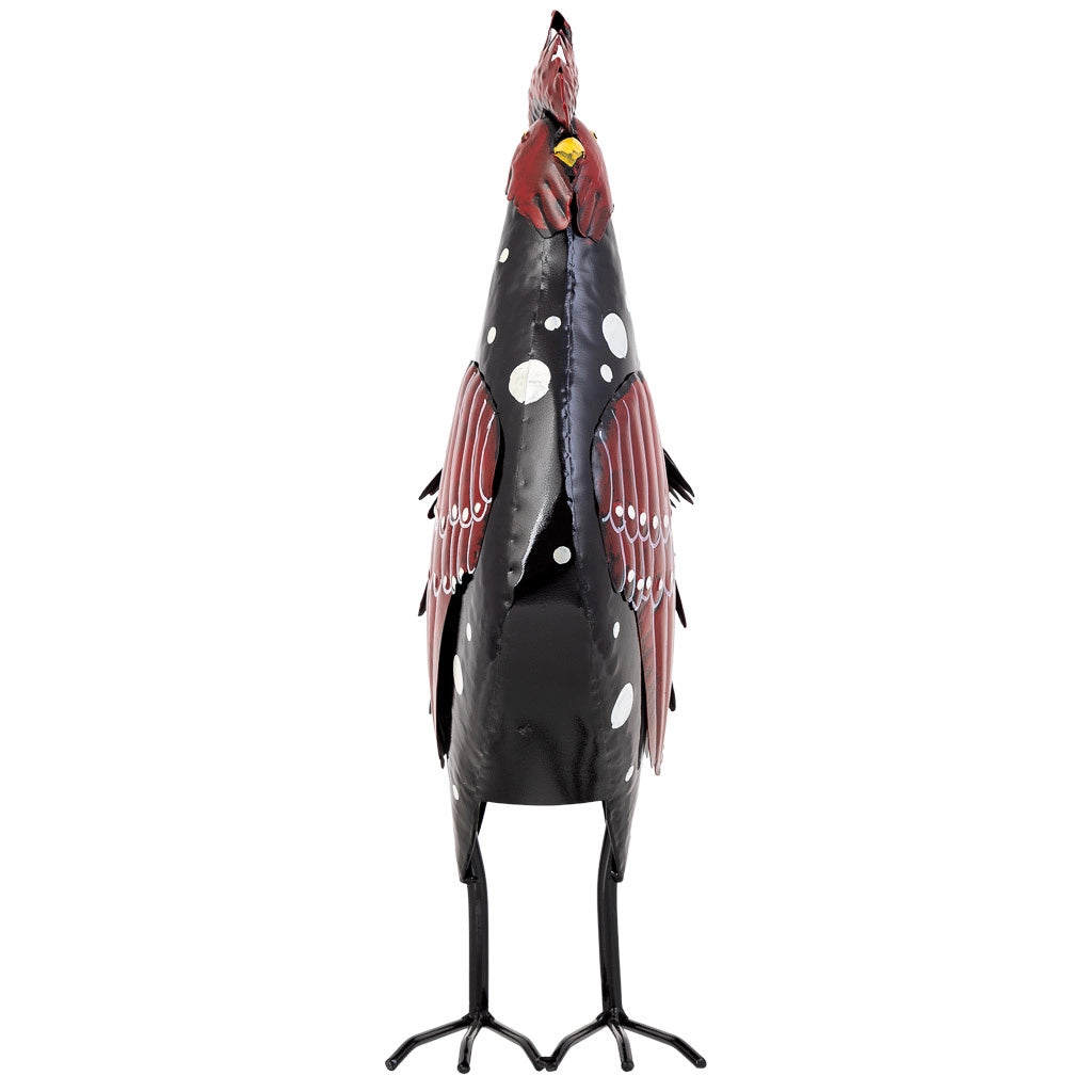 Gallo decorativo in metallo 40,64x15,24x49,53h cm