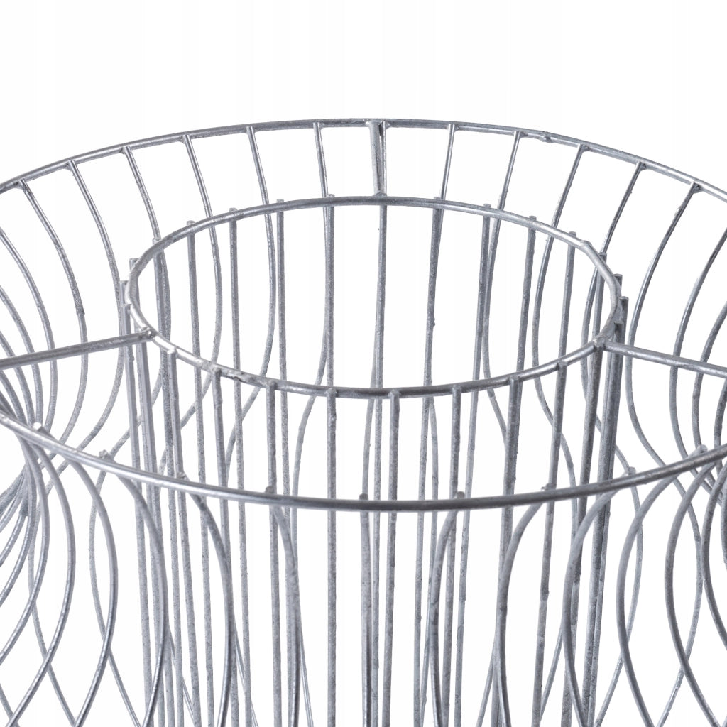 Vaso per gabbione KADAX, copertura per gabbione, cestello in acciaio, filo per gabbione zincato da 47 cm