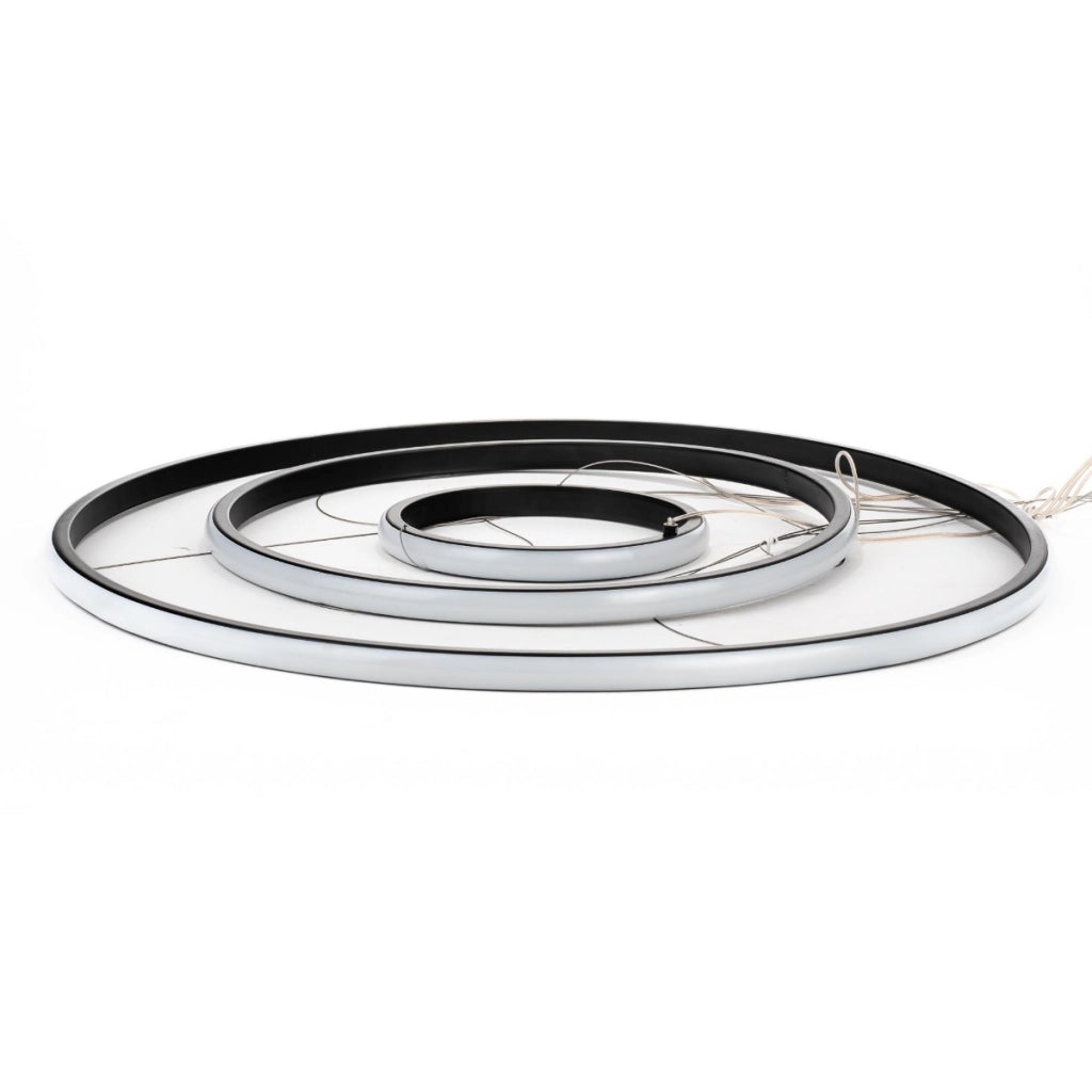 Lampadario LED 3 anelli nero 3000K 32W V-TAC VT-7816