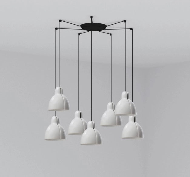 VENICE 7L, Lampada a Sospensione per Interni, Faro Barcelona Colore: Bianco