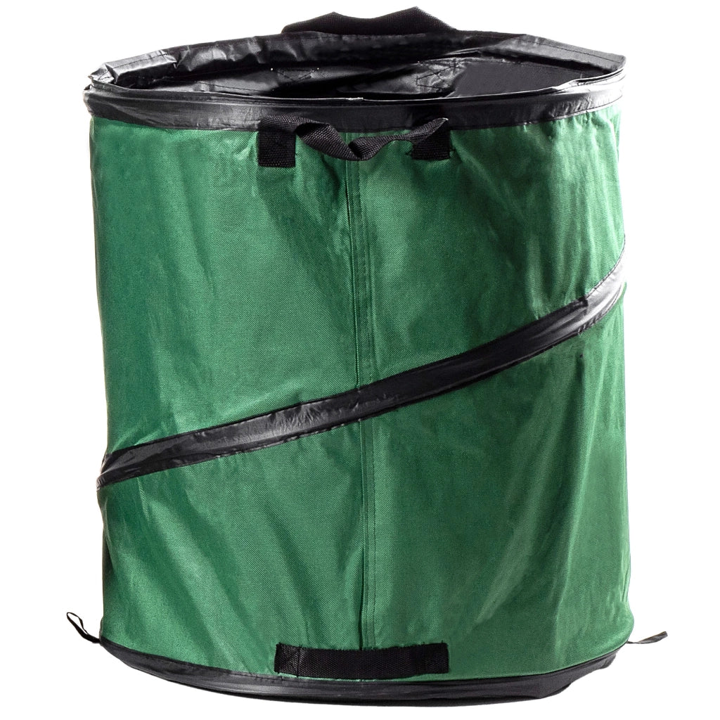 KADAX Sacchetto per foglie, cestino per rifiuti da giardino, pieghevole, resistente, con maniglie, 175 L