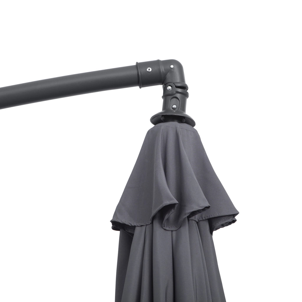 Parasole da giardino octogonale pieghevole ¨C zephmum ¨C grigio ?300x255H cm