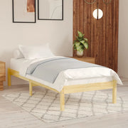 Giroletto-Struttura Letto in Legno Massello 90x190 cm Single 369755