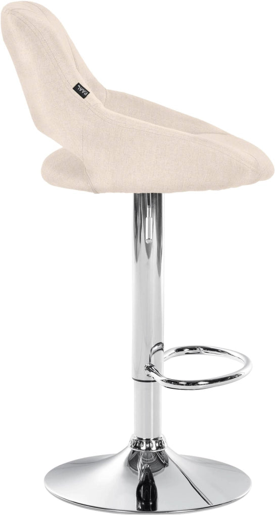 Sgabello bar Milet tessuto cromato 6