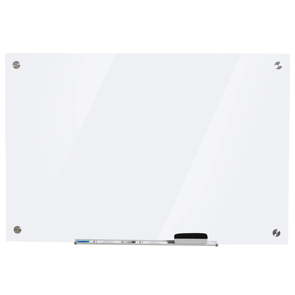 Tavolo da parete in vetro ¨C zephmum ¨C 90x60x0.45 cm bianco
