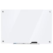 Tavolo da parete in vetro ¨C zephmum ¨C 90x60x0.45 cm bianco