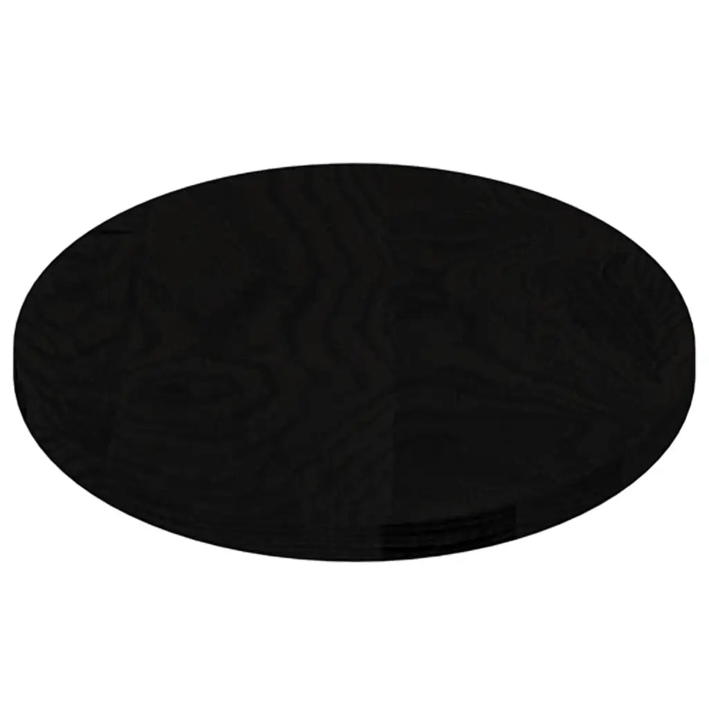 vidaXL Piano Tavolo Marrone Scuro 80x40x2 cm in Rovere Massello Ovale