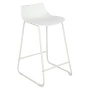 Set di 2 Sgabelli Derek Seduta In Pp Bianco