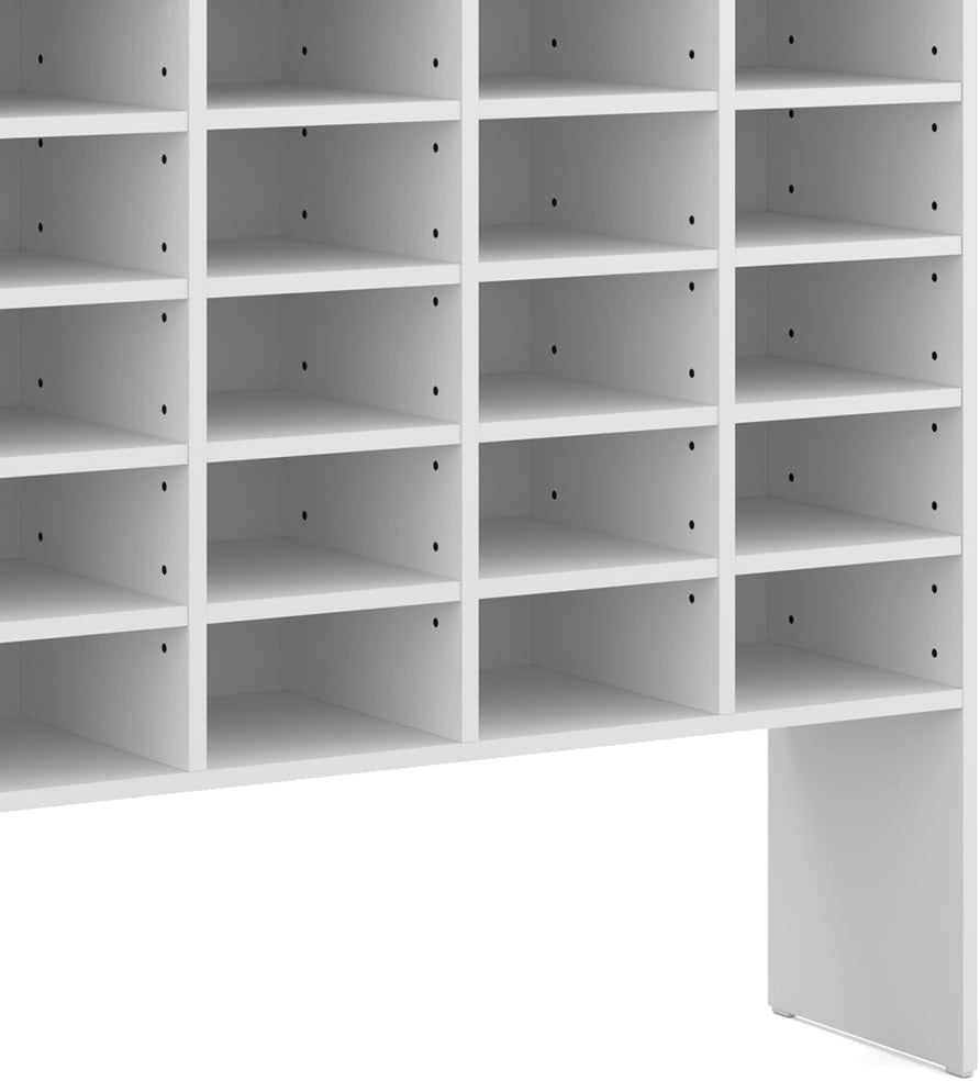 Scarpiera Hermia, Bianco, 104 x 99 cm