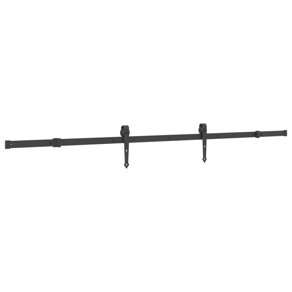 Porta scorrevole NARVIK Naturale e Nero 80 x 210 cm (213,5 cm)