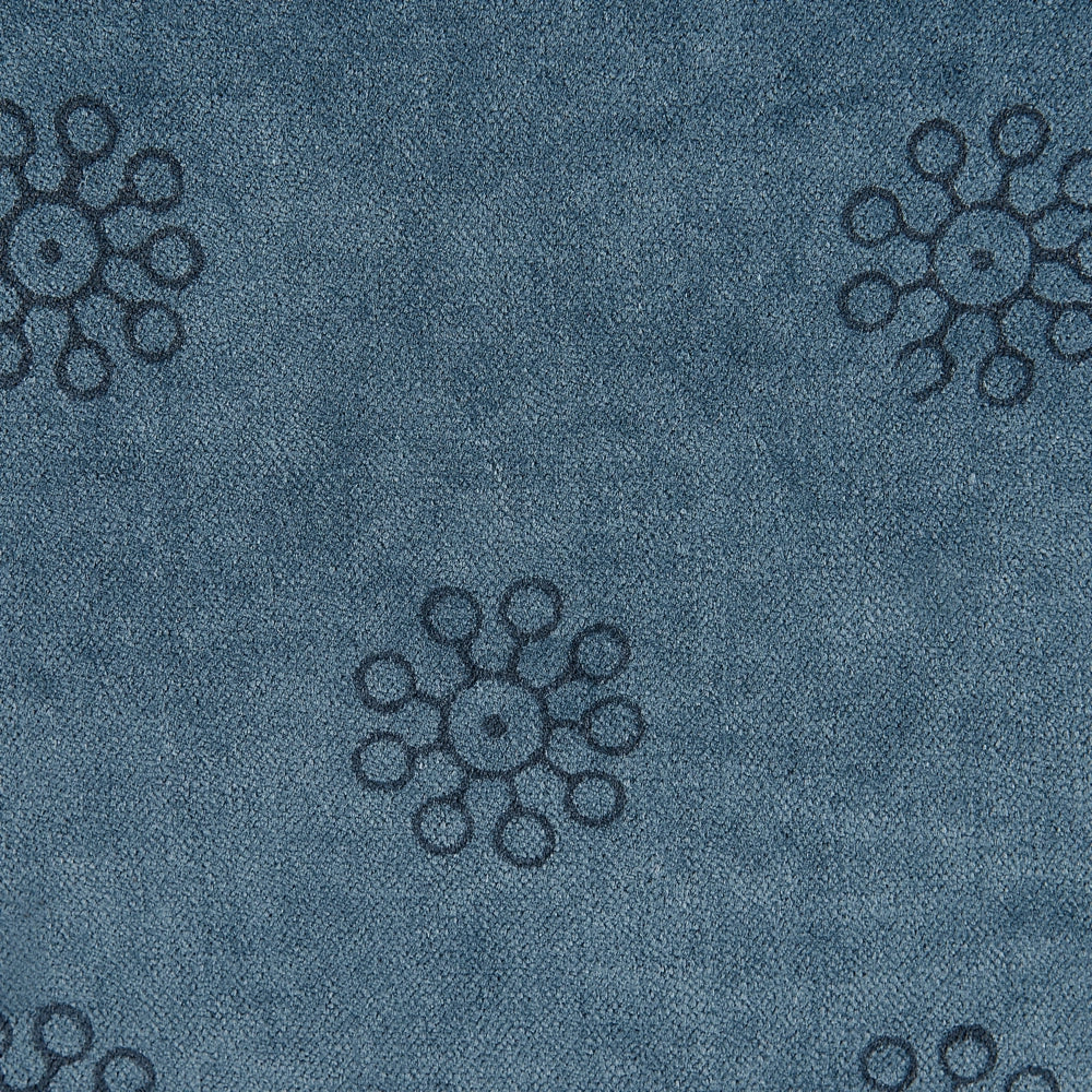 Set di 2 cuscini in velluto con motivo geometrico 45x45 cm blu scuro soggiorno camera da letto stile boho