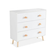 Cassettone per bambini, 3 cassetti, bianco