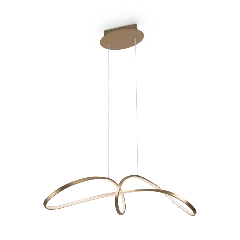 Lampada a sospensione Curve LED 42W oro Maytoni MOD156