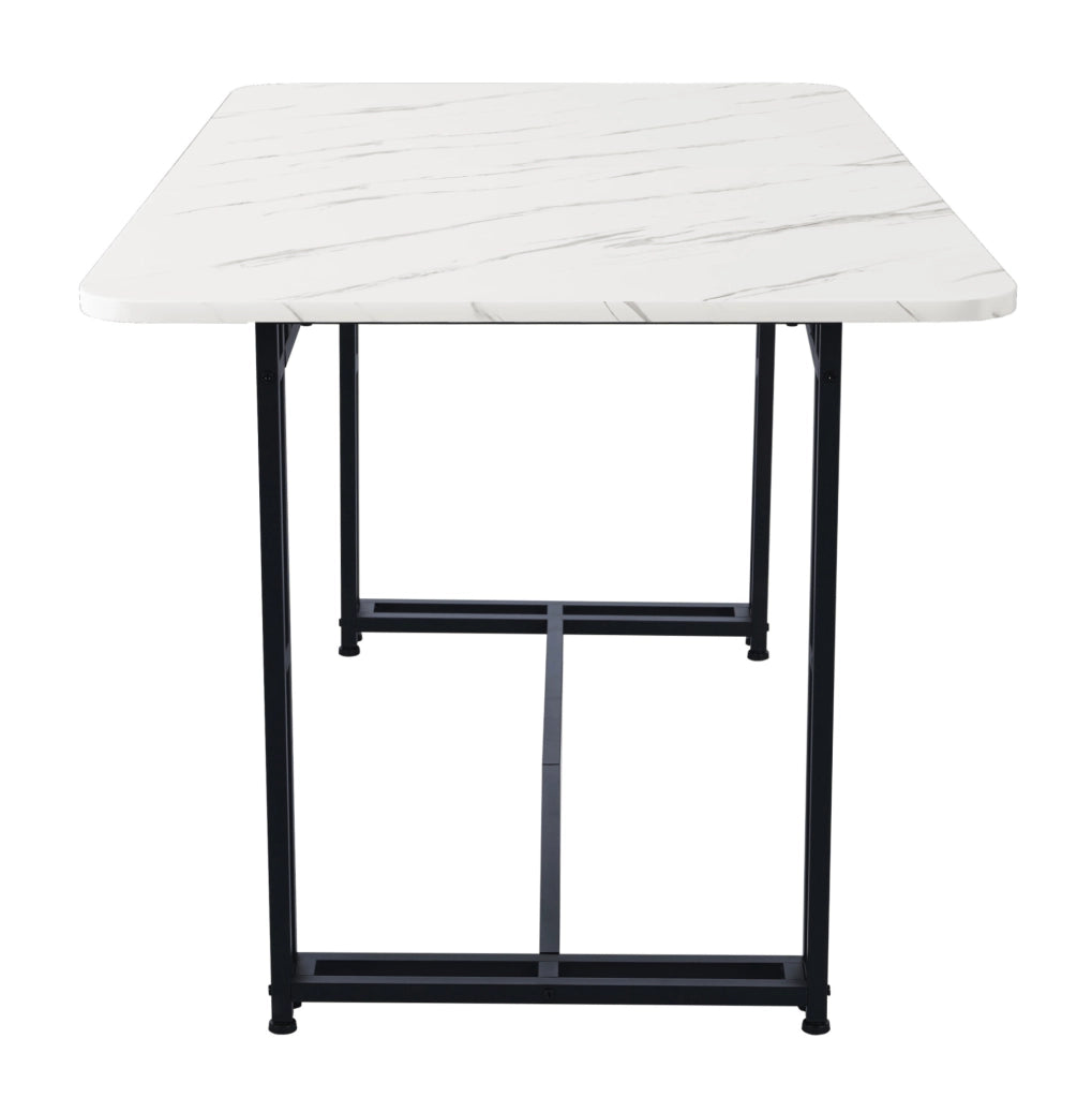 Set tavolo da pranzo 120x70 cm; stile moderno; MDF; grigio