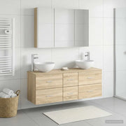 Set di mobili per il bagno 4 pcs Rovere Sonoma 3406745