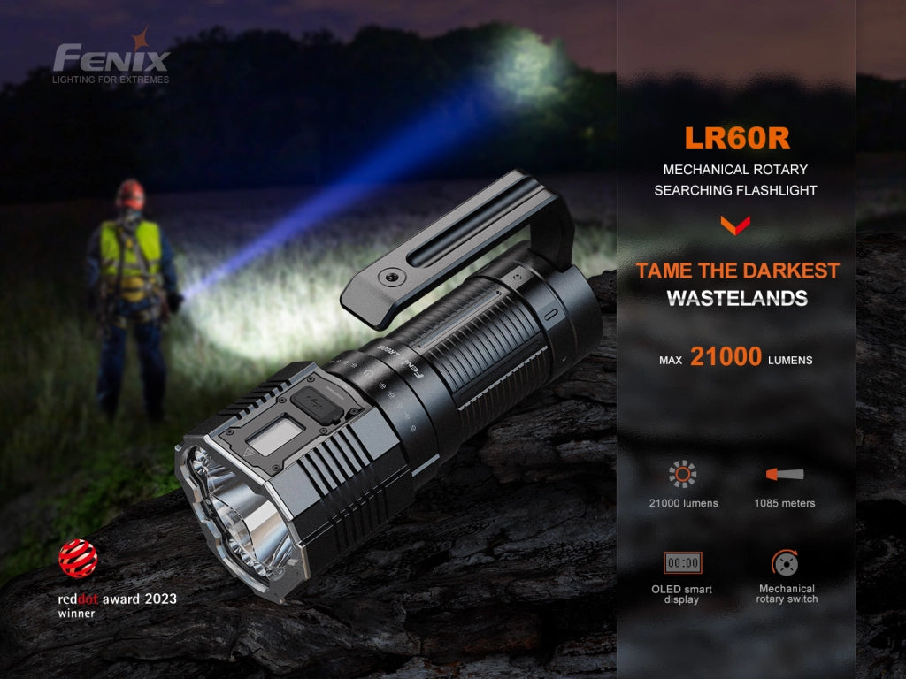 Torcia ricaricabile LED FENIX LR60R 21000 lumen 1085 metri