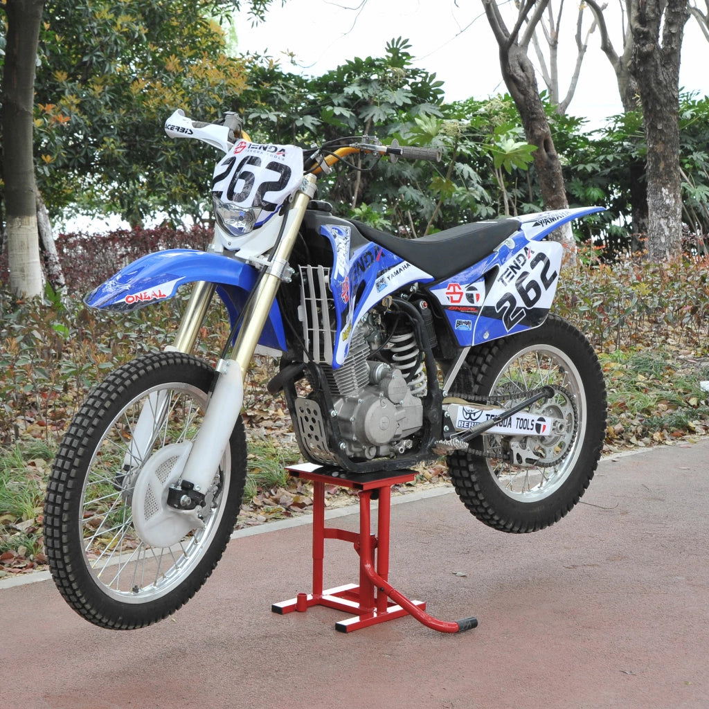 Cavalletto Alzamoto per Moto Cross Enduro Supermotard ¨C Xylo ¨C Altezza Regolabile Rosso Nero