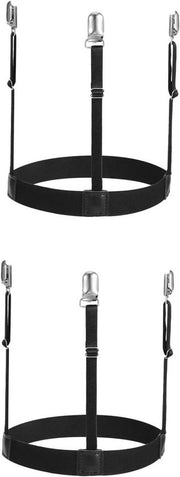 2 pezzi di clip per maglietta antiscivolo per uomo - supporto per maglietta per uomo con cinture di calza - prevenzione di maglietta che esce fuori