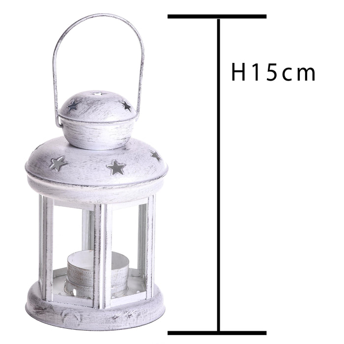 Set 3 Lanterne Rotonde Stelle 15x10 cm