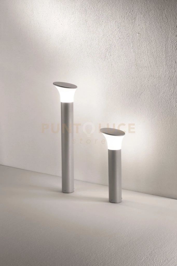 PALETTO ARES H.80CM SILVER  1 LUCE ATTCCO E27 D.17,5CM