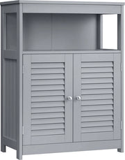 Cassettiera Bagno in Grigio - Mobili in MDF - Organizzatore di Archiviazione - Piastra Regolabile - 30 cm x 60 cm x 80 cm - Peso Leggero 12,2 kg