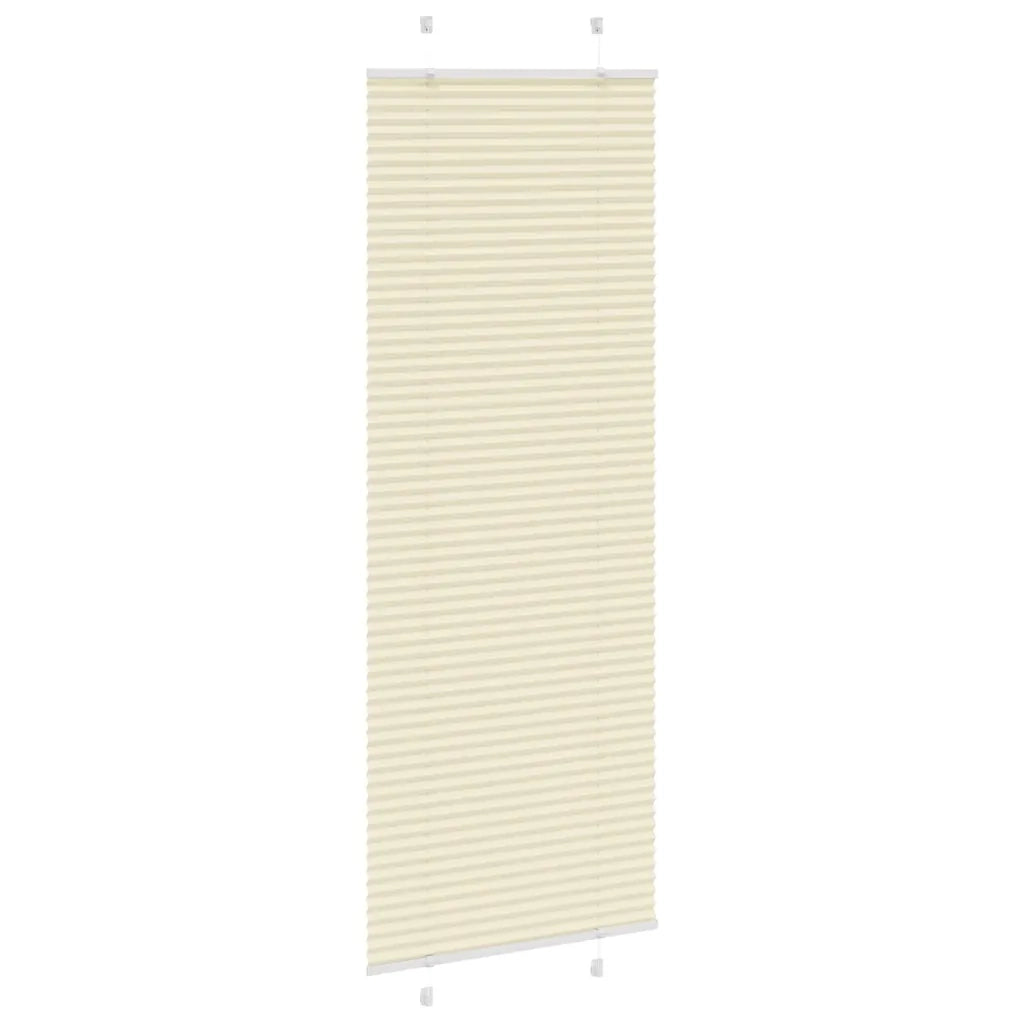 Tenda Plissettata Crema 80x200 cm Larghezza Tessuto 79,4 cm 4015309