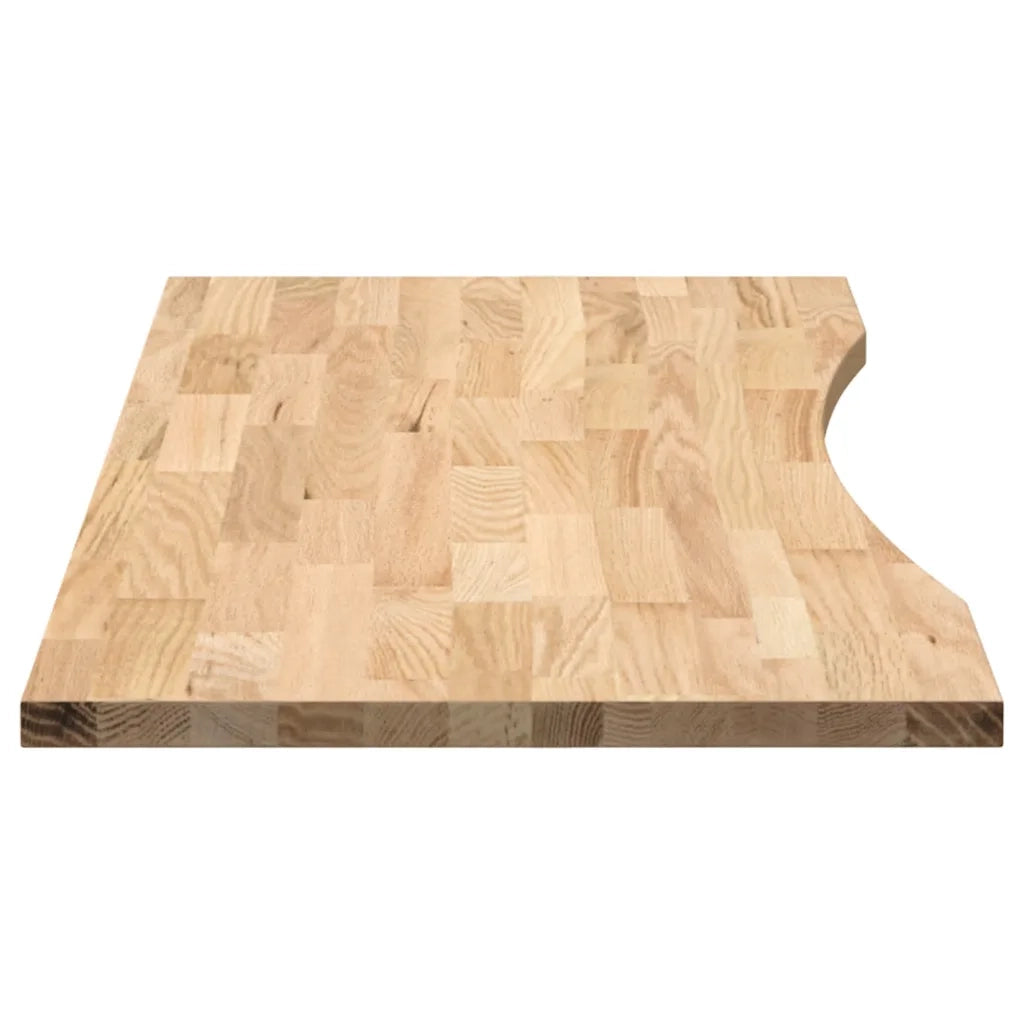Piano Scrivania 120x60x2,5 cm Rovere Massello Non Trattato