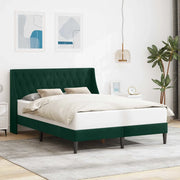 Struttura del letto Verde Scuro 120 x 200 cm Velluto
