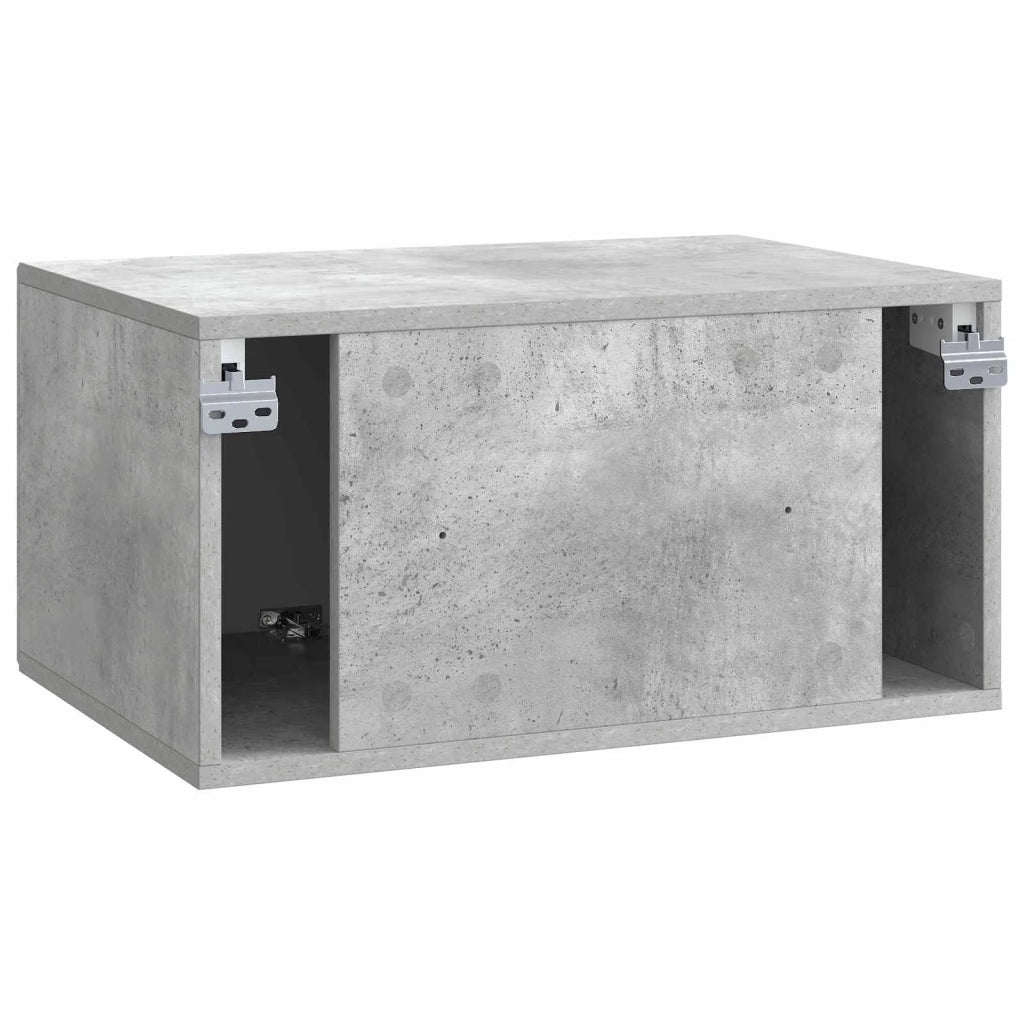 Mobile Porta TV da Muro Grigio Cemento 59,5 x 41 x 30 cm