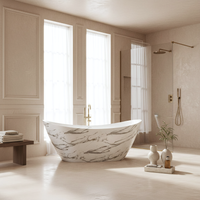 Vasca Da Bagno Freestanding In Acrilico Ferrano Slim Nature 170