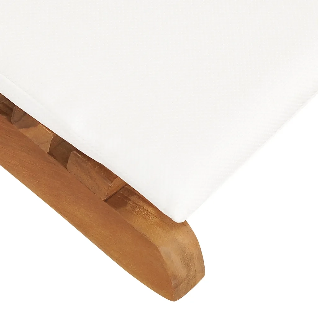 Lettini Prendisole 2 pz con Cuscini in Legno Massello di Teak 3143633