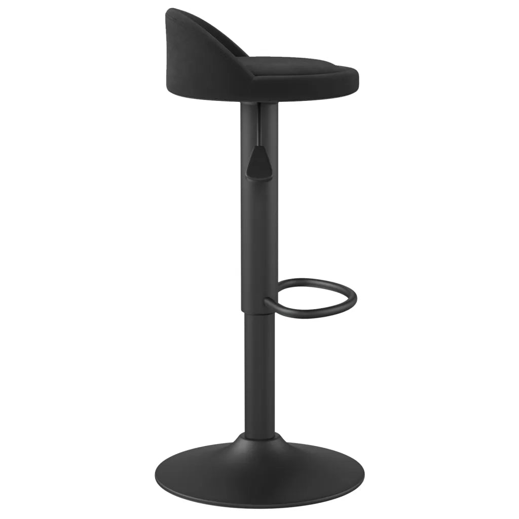 Sgabello da Bar Nero in Velluto cod mxl 54998