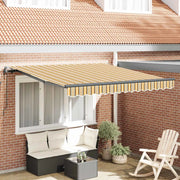 Tenda Retrattile Multicolore 350 x 250 cm Tessuto e Alluminio 3330309